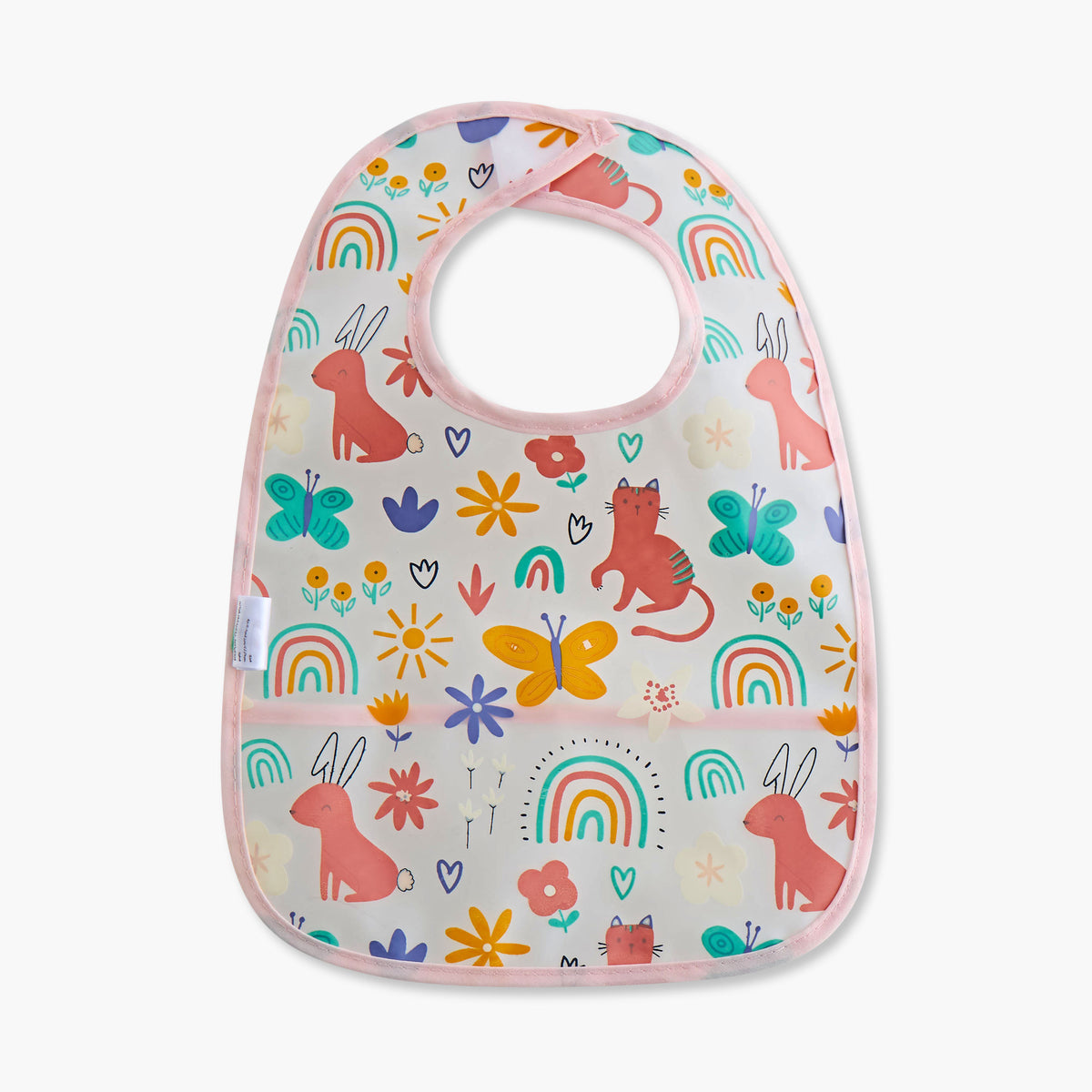 Juniors Printed Peva Bib with Hook and Loop Closure - Set of 2