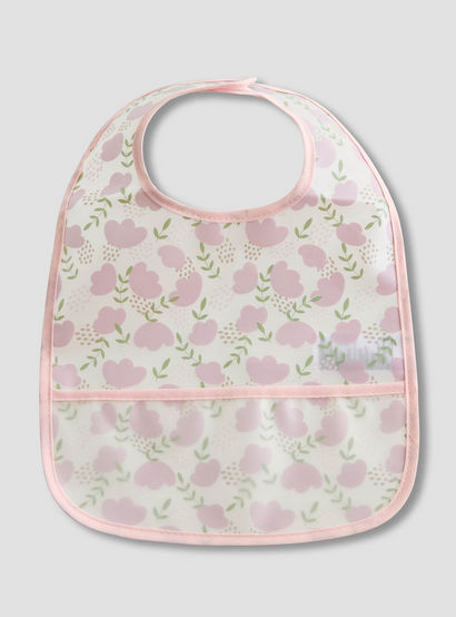 Juniors Floral Print Bib with Snap Button Closure - Set of 3-baby-feeding-bibs-image-2