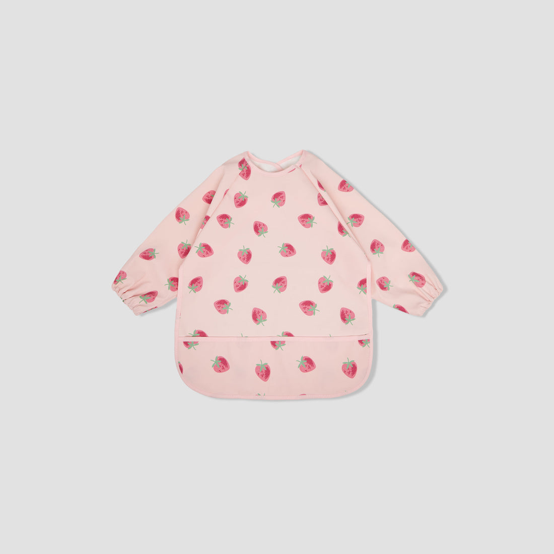 Juniors Baby Bib with Strawberry Print - Pink