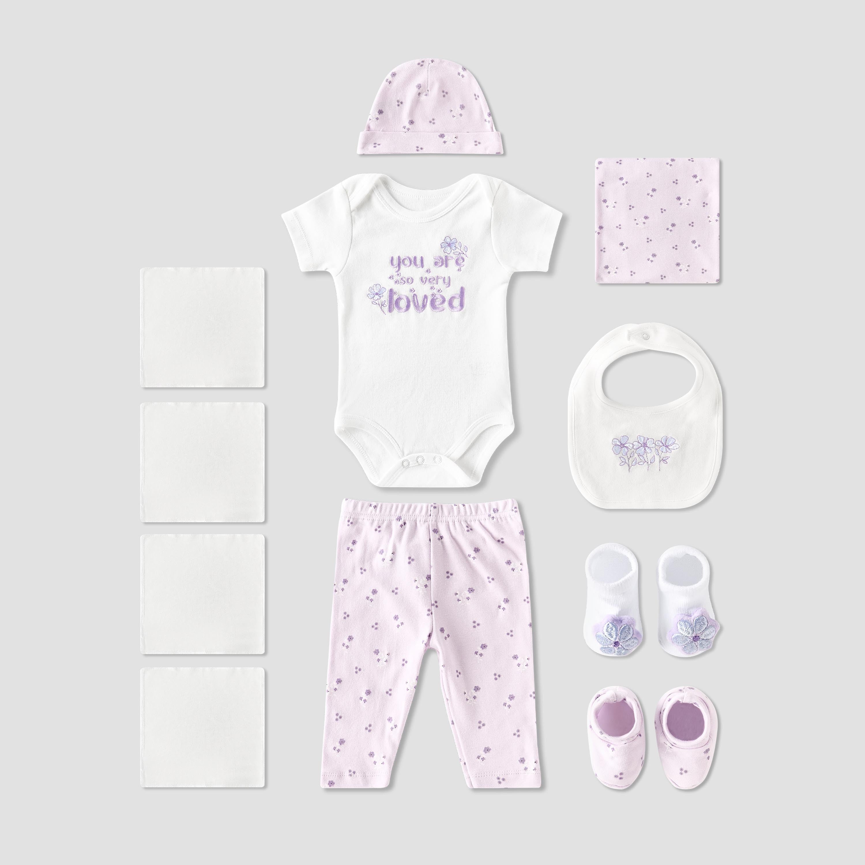 Set of 12 Juniors Clothing Gift Set with Floral Print