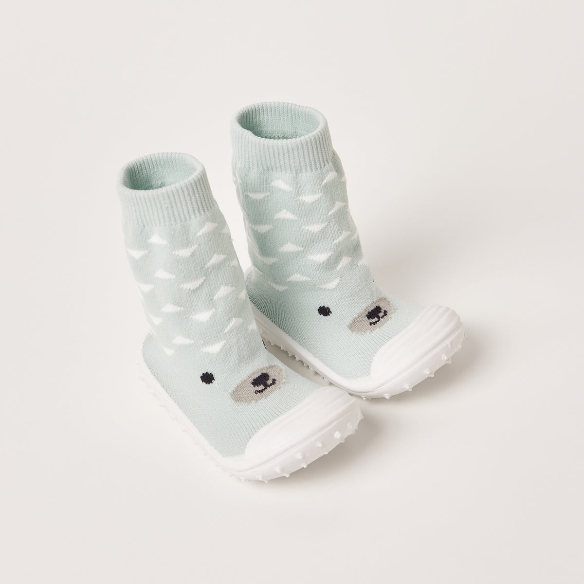 Juniors Bear Print Sneaker Booties