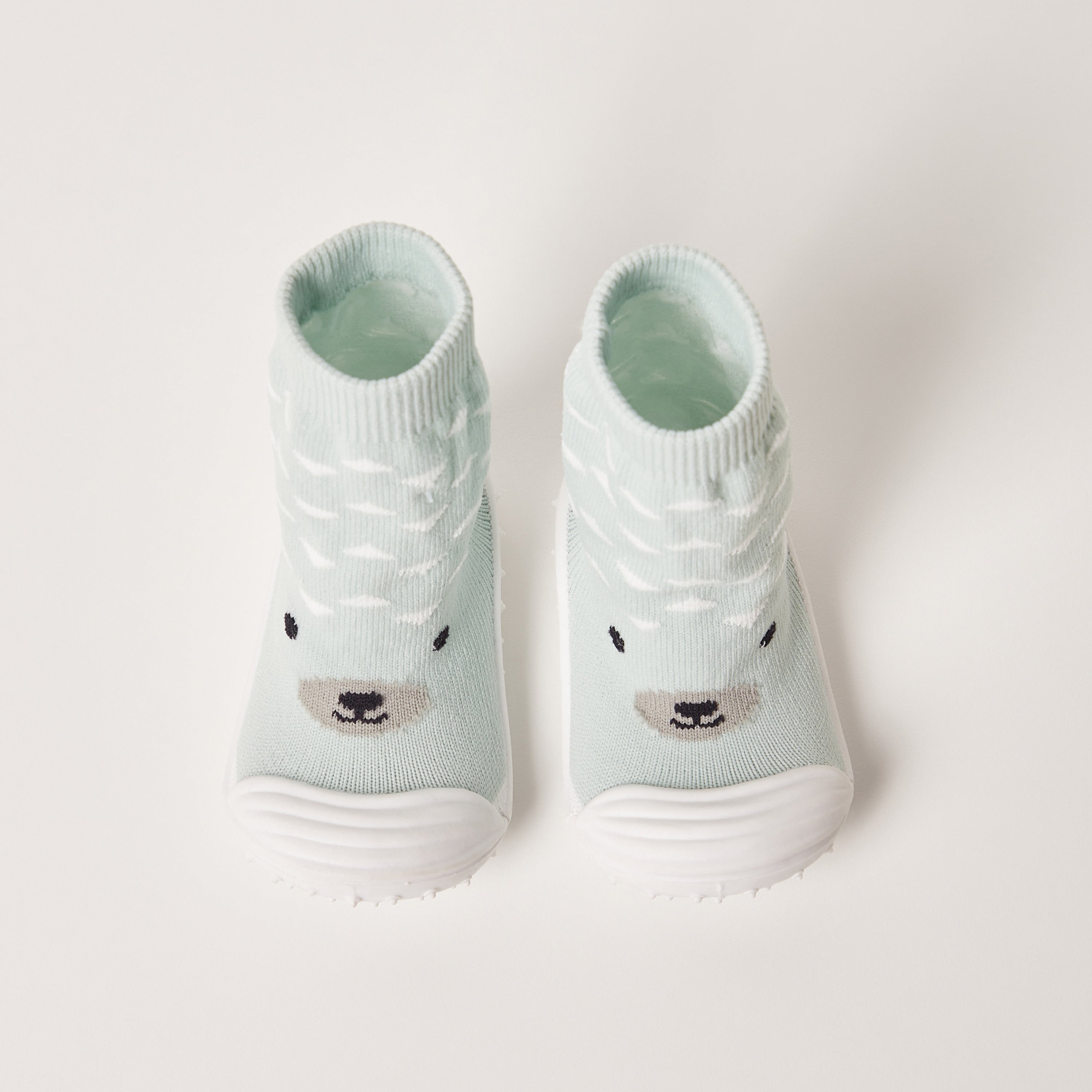 Juniors Bear Print Sneaker Booties