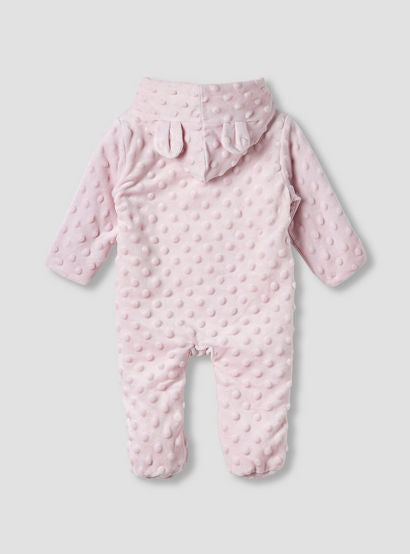Juniors Hooded Sleepsuit with Closed Feet - Polyester - Long Sleeves-baby-girls-clothing-nightwear-sleepsuits-image-3