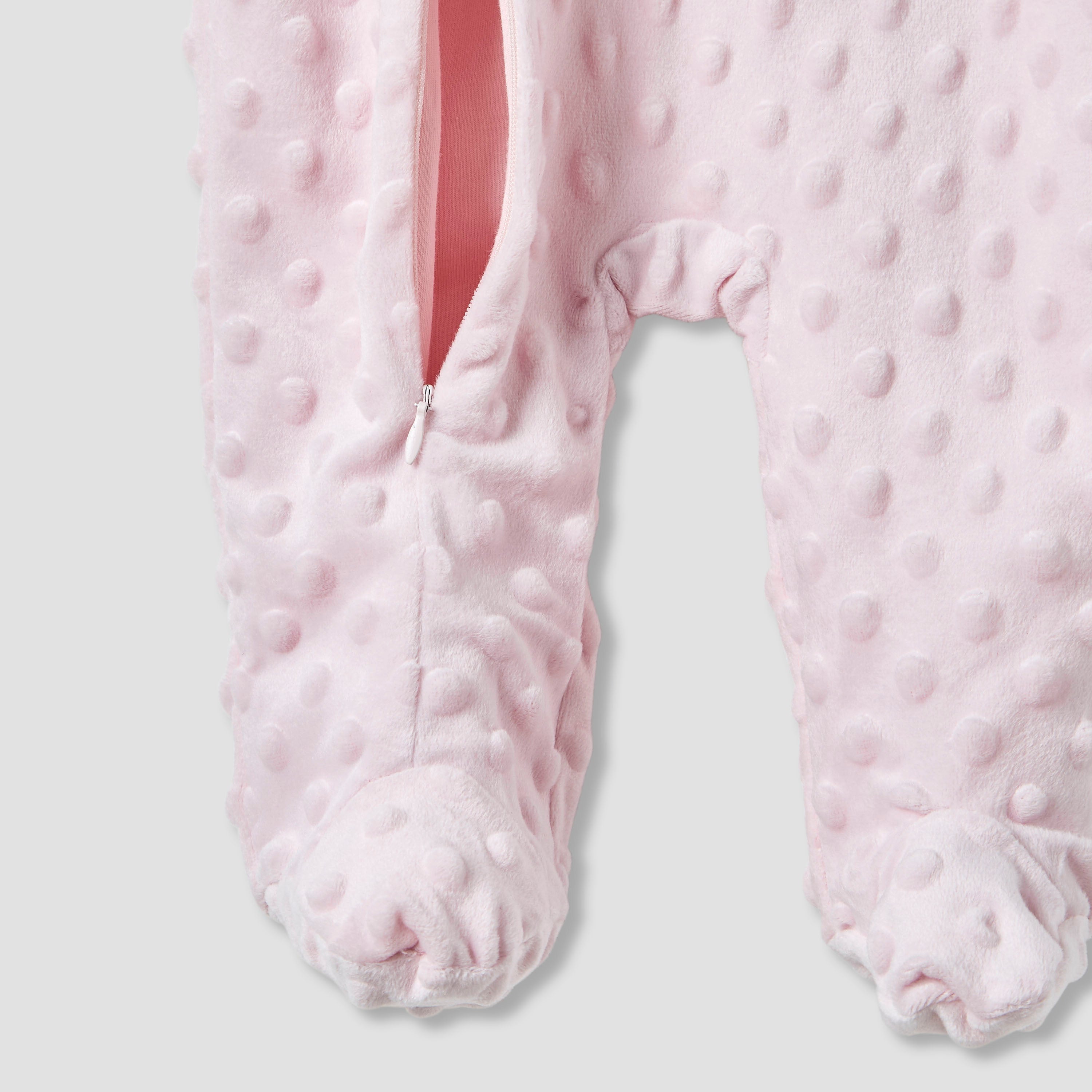Juniors Hooded Sleepsuit with Closed Feet - Polyester - Long Sleeves