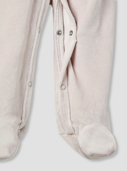 Juniors Hooded Sleepsuit with Closed Feet - Cotton Blend - Long Sleeves-baby-boys-clothing-nightwear-sleepsuits-image-4