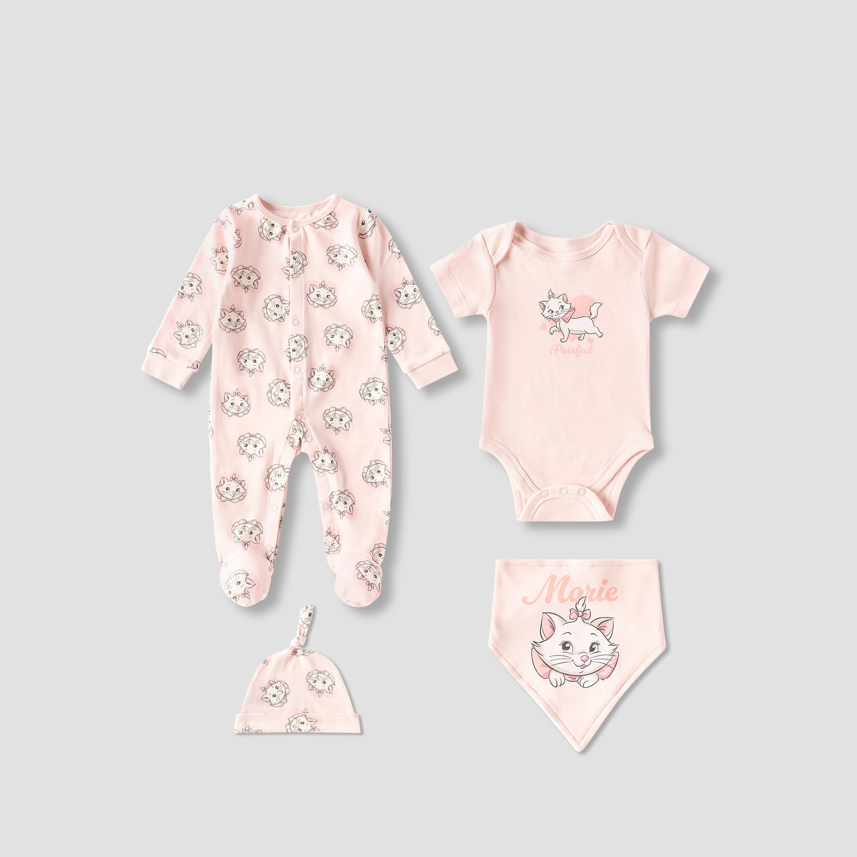 Set of 4 Disney Clothing Gift Set with Marie Print