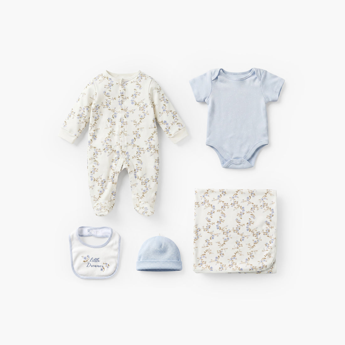 Set of 6 Juniors Clothing Gift Set with Floral Print