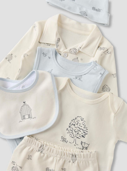 Set of 8 Juniors Clothing Gift Set with Barnyard Print-baby-boys-clothing-setsandcoords-image-10