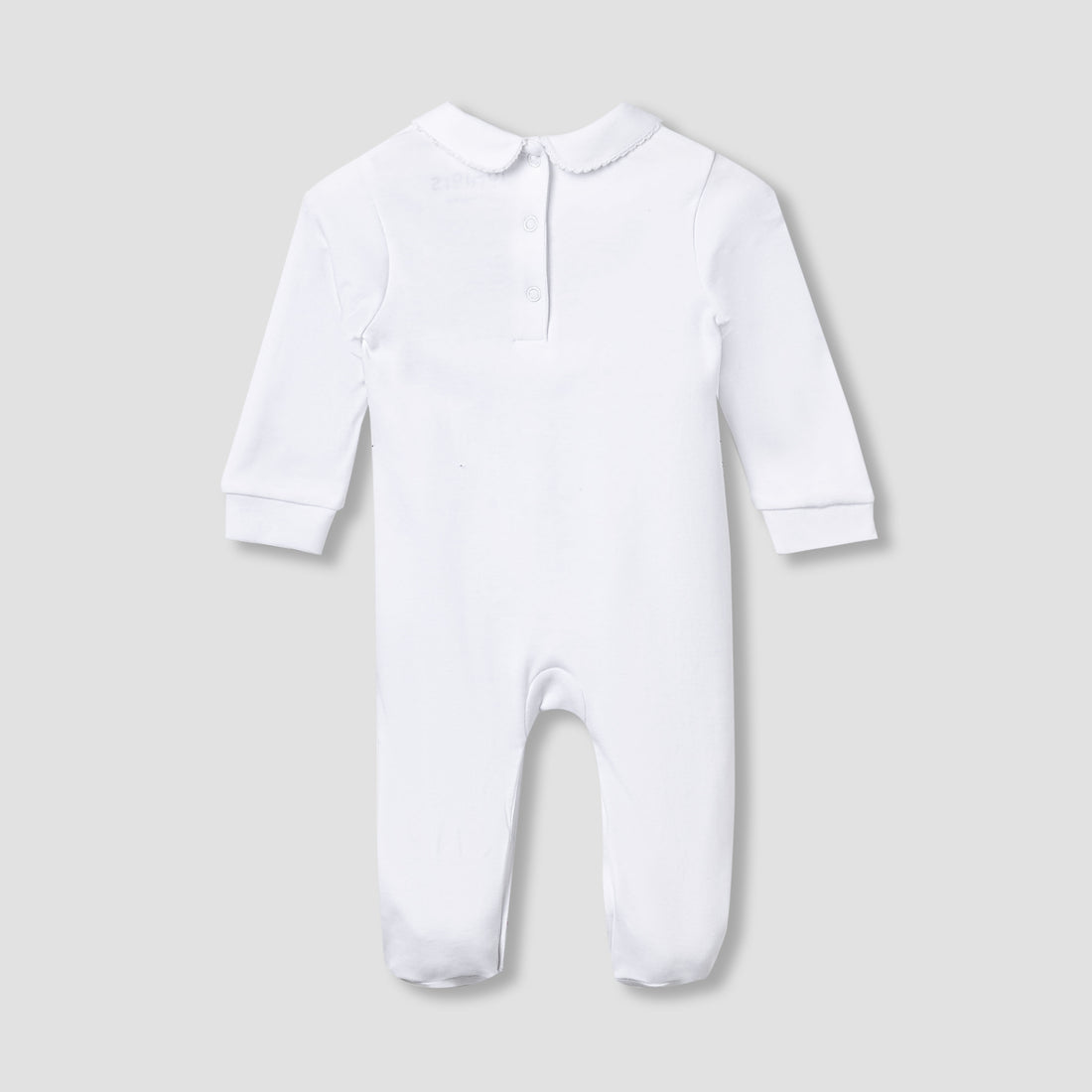 Juniors Cotton Collared Long Sleeves Sleepsuit with UAE National Day Print