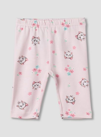 Disney Cotton Collared Neck Long Sleeve Pyjama Set with Marie Print-baby-girls-clothing-nightwear-pyjamasets-image-4