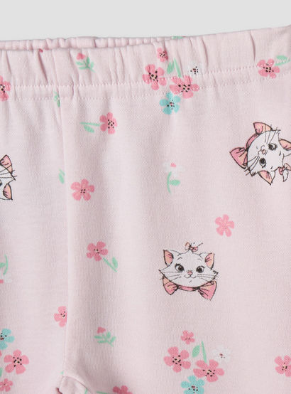 Disney Cotton Collared Neck Long Sleeve Pyjama Set with Marie Print-baby-girls-clothing-nightwear-pyjamasets-image-6