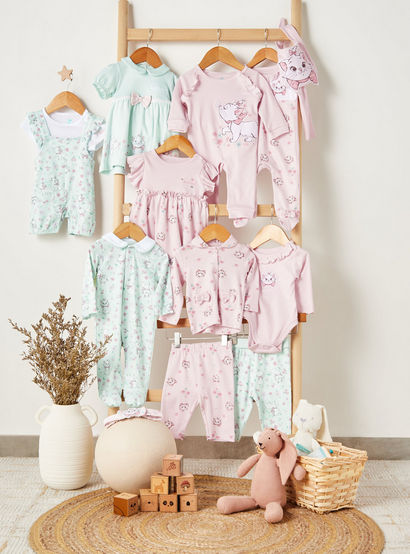 Disney Cotton Collared Neck Long Sleeve Pyjama Set with Marie Print-baby-girls-clothing-nightwear-pyjamasets-image-7