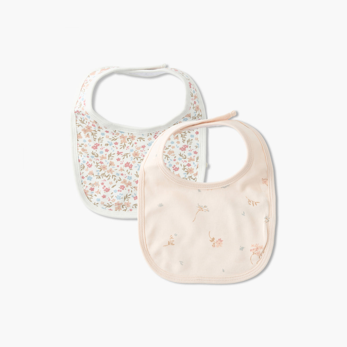 Pack of 2 Juniors Baby Bibs with Floral Print