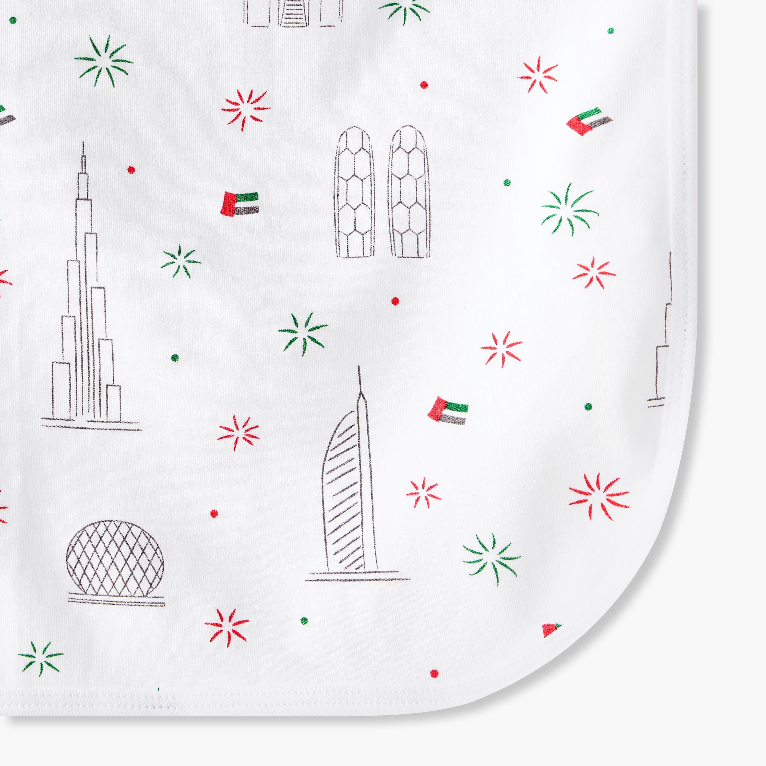 Juniors Receiving Blanket with UAE National Day Print