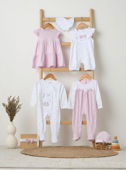 Pack of 2 Juniors Cotton Square Neck Sleeveless Bodysuit with Floral Print-baby-girls-clothing-bodysuits-image-8