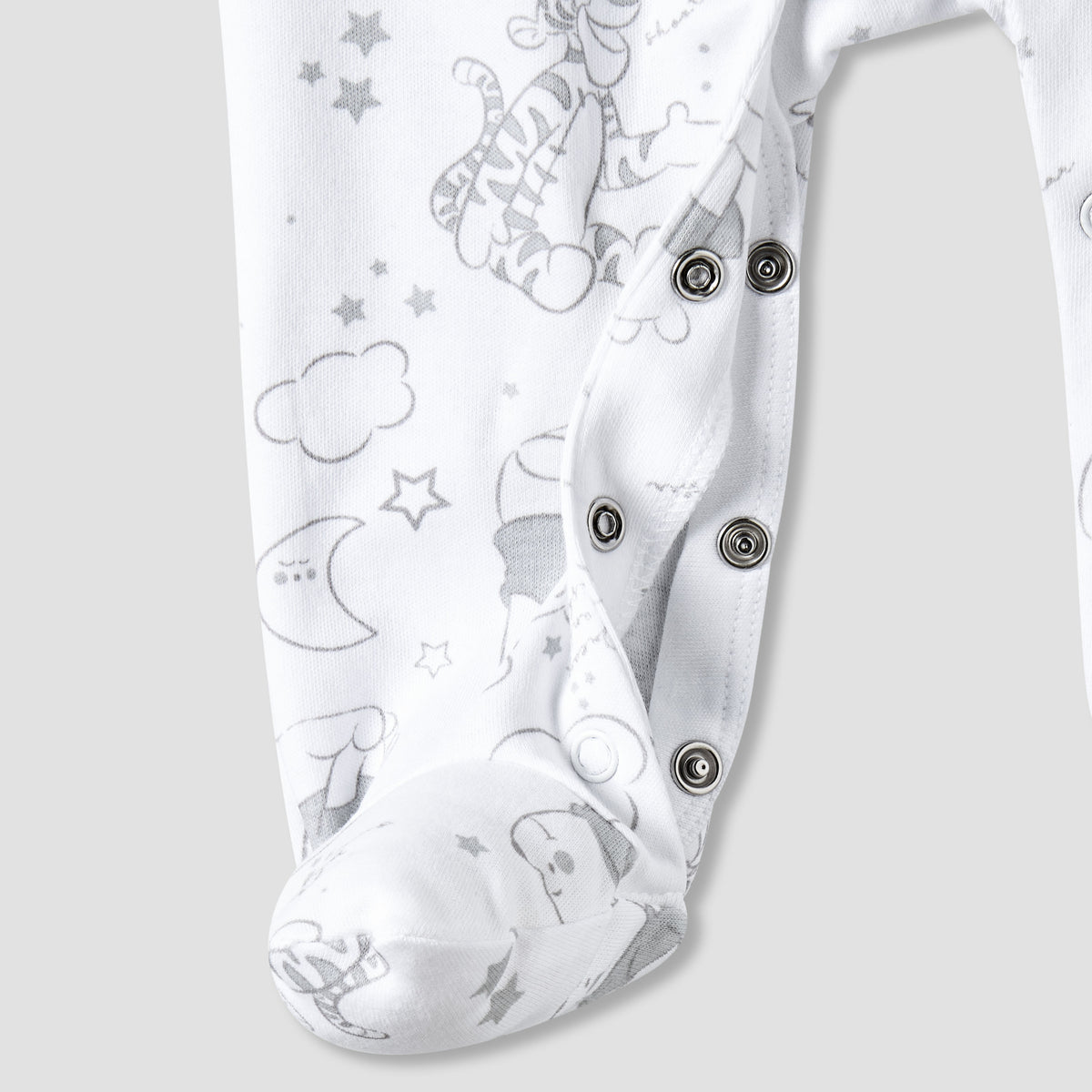 Disney Cotton Collared Long Sleeves Sleepsuit with Winnie the Pooh Print