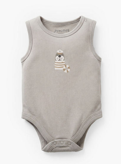 Pack of 3 Juniors Round Neck Sleeveless Bodysuit with Nautical Print-baby-boys-clothing-bodysuits-image-4