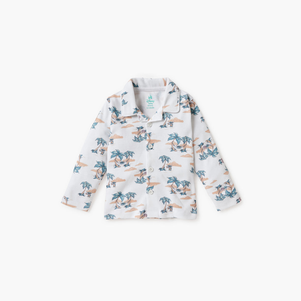 Disney Angel and Stitch Print Shirt and Pyjama Set