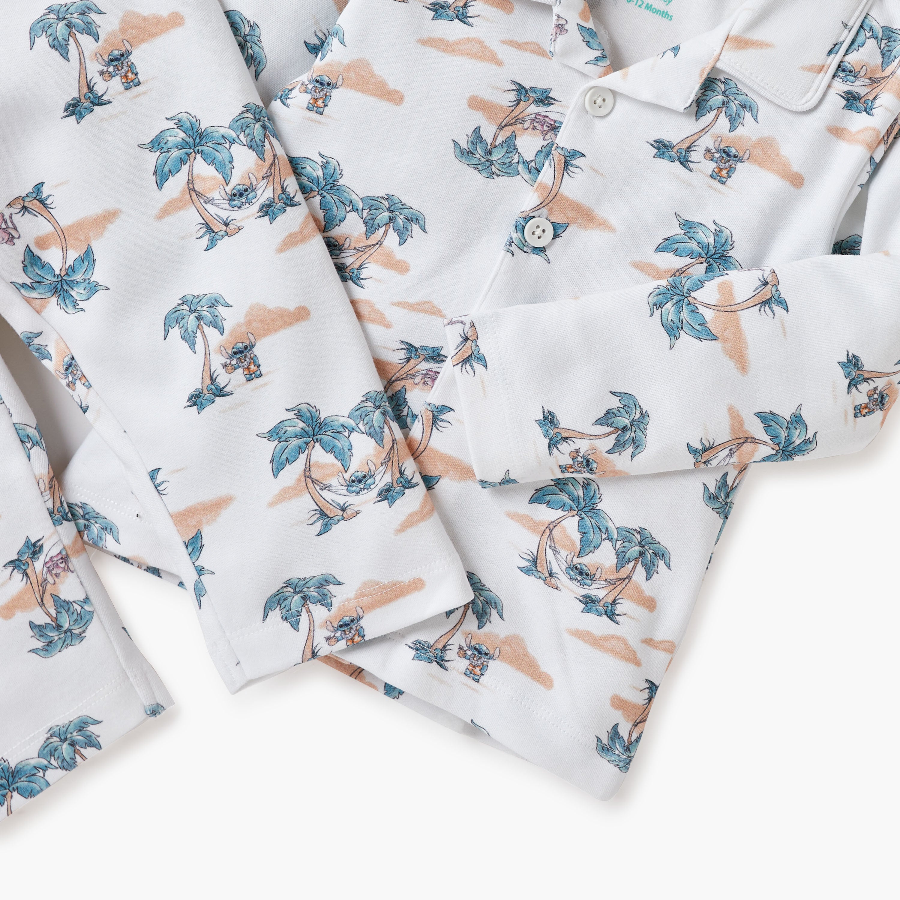 Disney Angel and Stitch Print Shirt and Pyjama Set