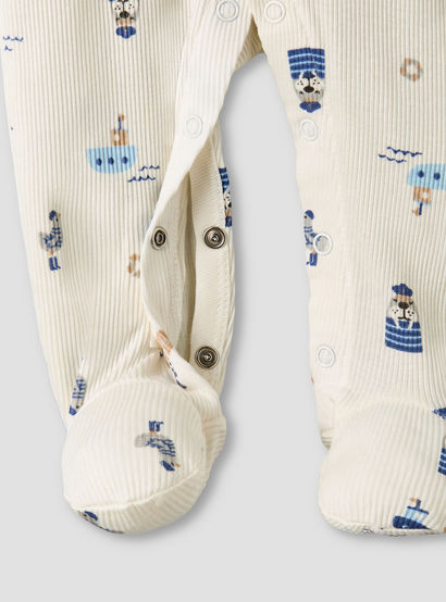 Pack of 2 Juniors Round Neck Long Sleeves Sleepsuit with Nautical Print-baby-boys-clothing-nightwear-sleepsuits-image-7