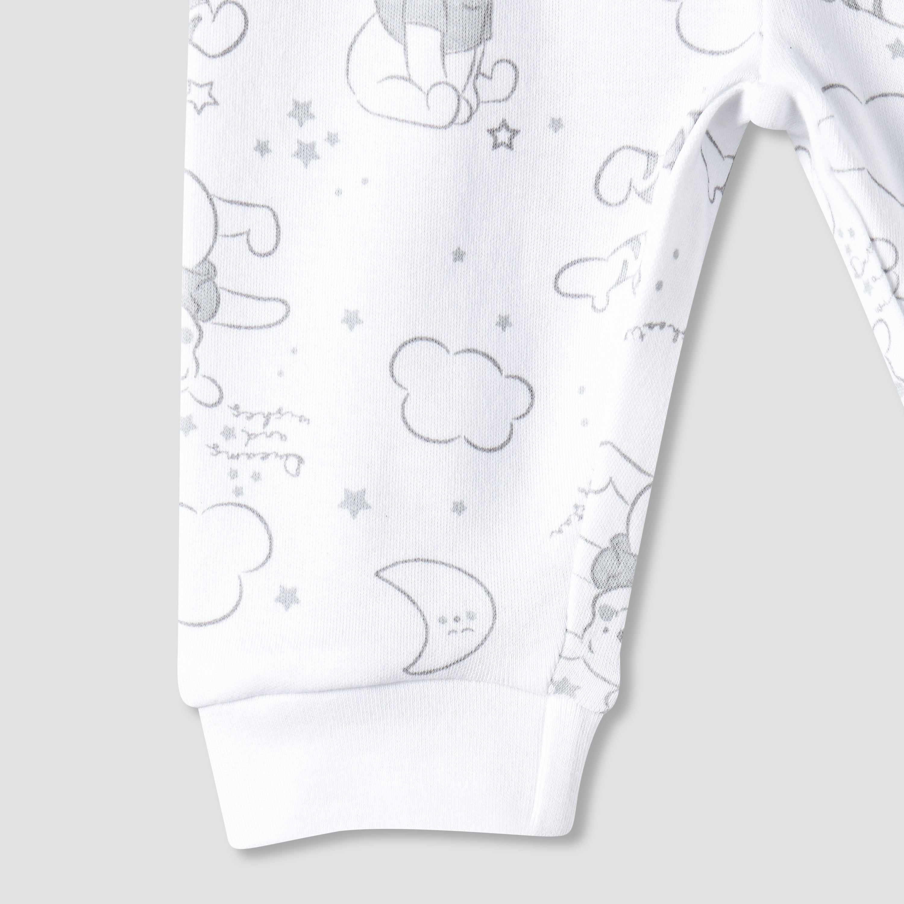 Disney Cotton Collared Neck Long Sleeve Pyjama Set with Winnie The Pooh Print