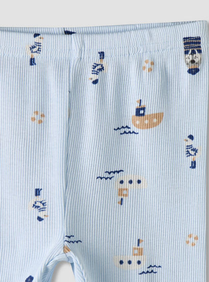 Pack of 2 Juniors Cotton Round Neck Long Sleeves Pyjama Set with Nautical Print-baby-boys-clothing-nightwear-pyjamasets-image-13