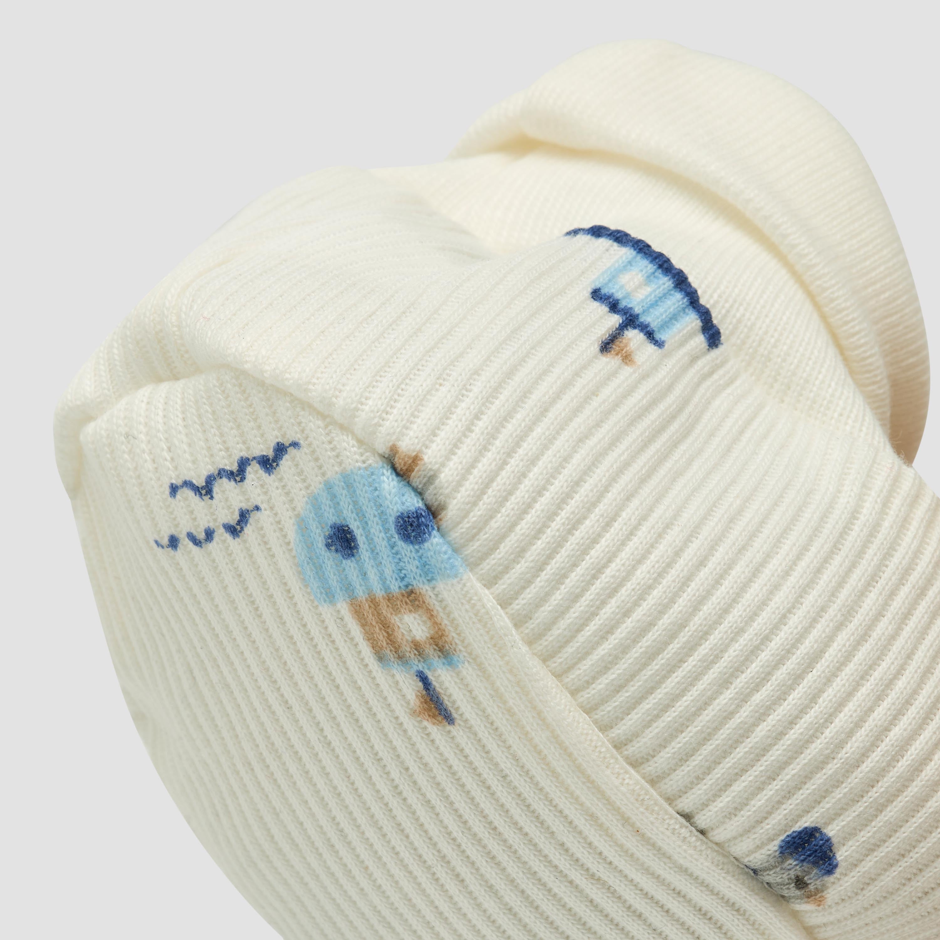 Pack of 2 Juniors Booties with Elasticated Cuff, Printed