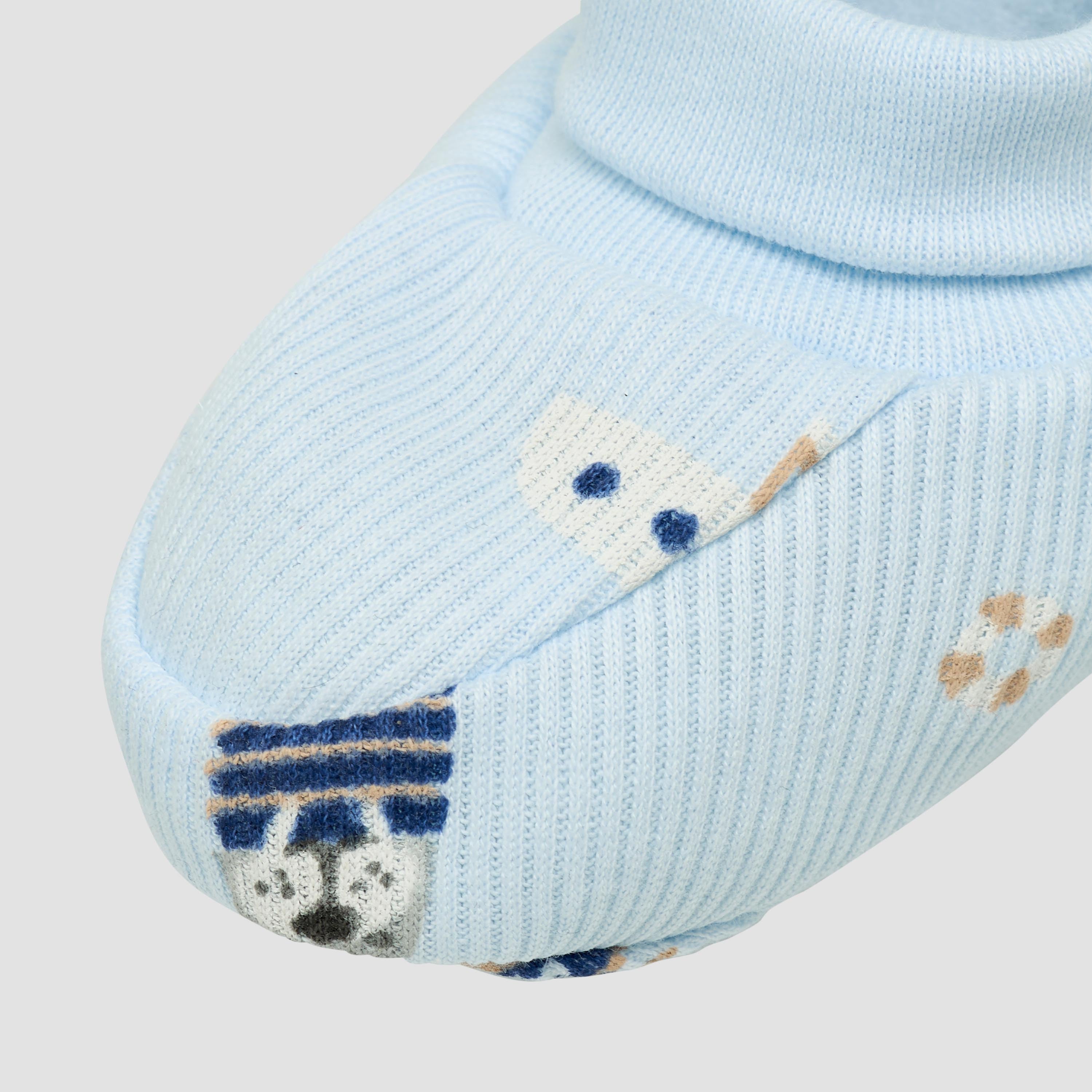 Pack of 2 Juniors Booties with Elasticated Cuff, Printed