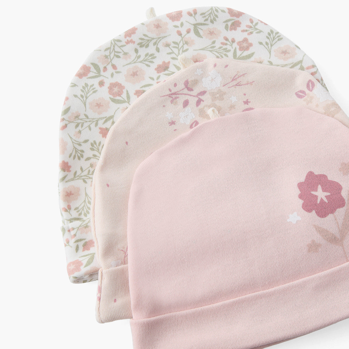 Pack of 3 Juniors Cap with Floral Print