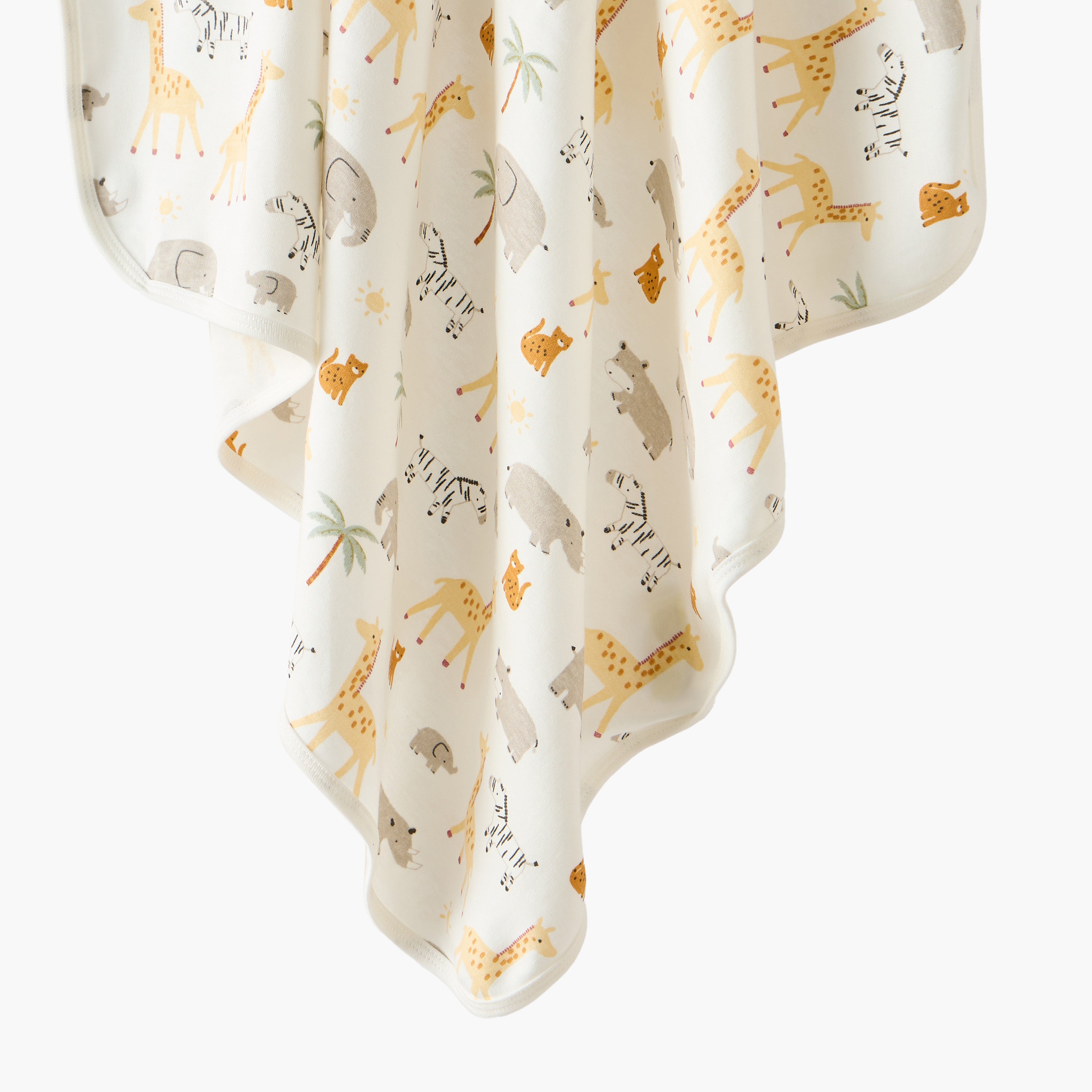 Juniors Receiving Blanket with Safari Print