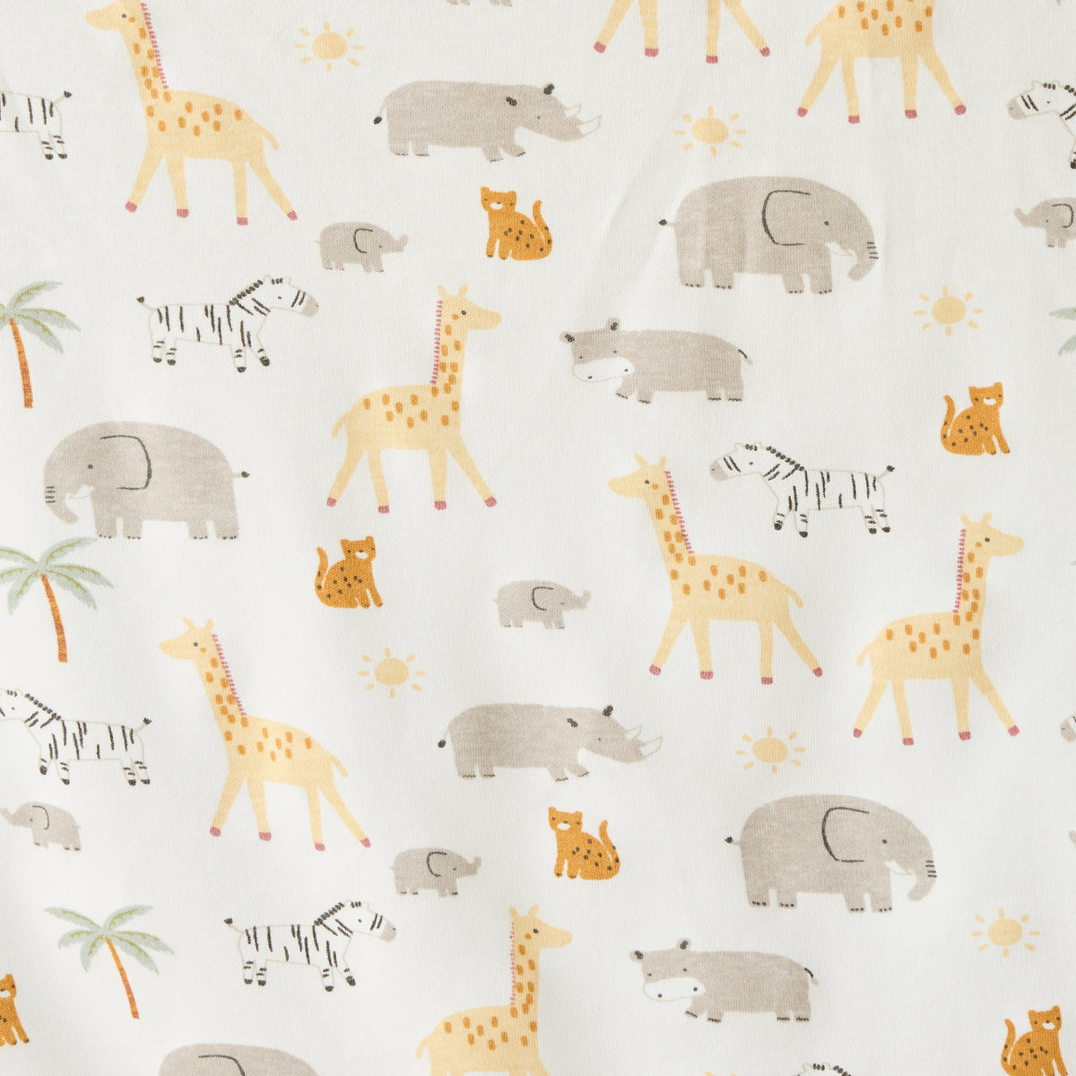 Juniors Receiving Blanket with Safari Print