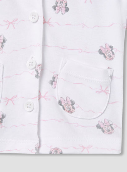 Disney Minnie Mouse Print Shirt and Pyjama Set-baby-girls-clothing-nightwear-pyjamasets-image-5