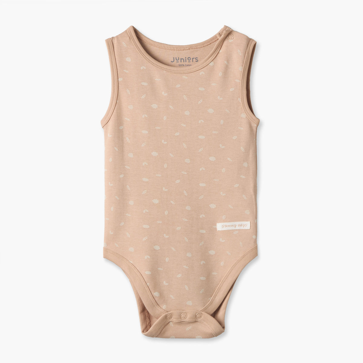Pack of 2 Juniors Round Neck Sleeveless Bodysuit with Assorted Design