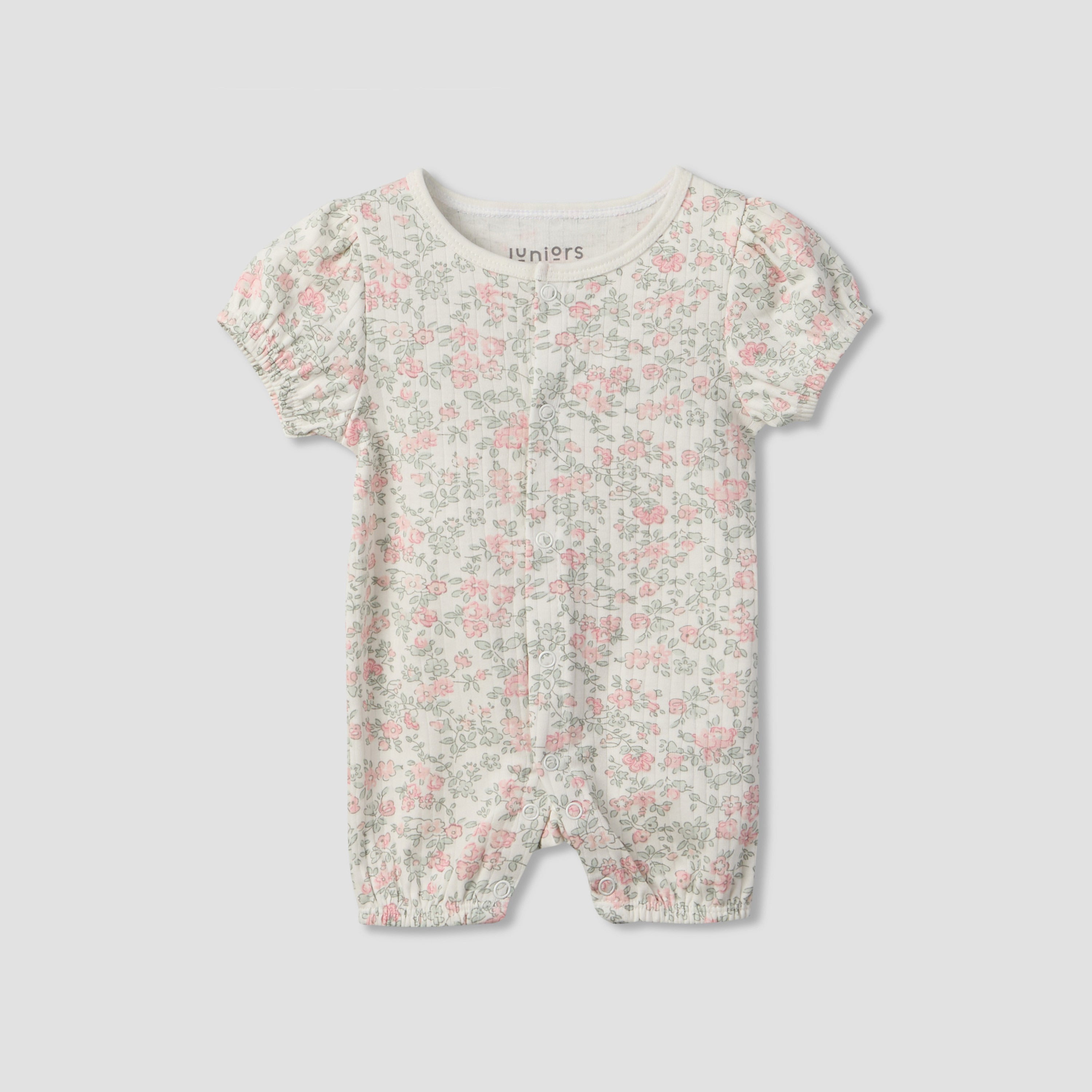 Juniors Round Neck Long Sleeves Sleepsuit with Romper