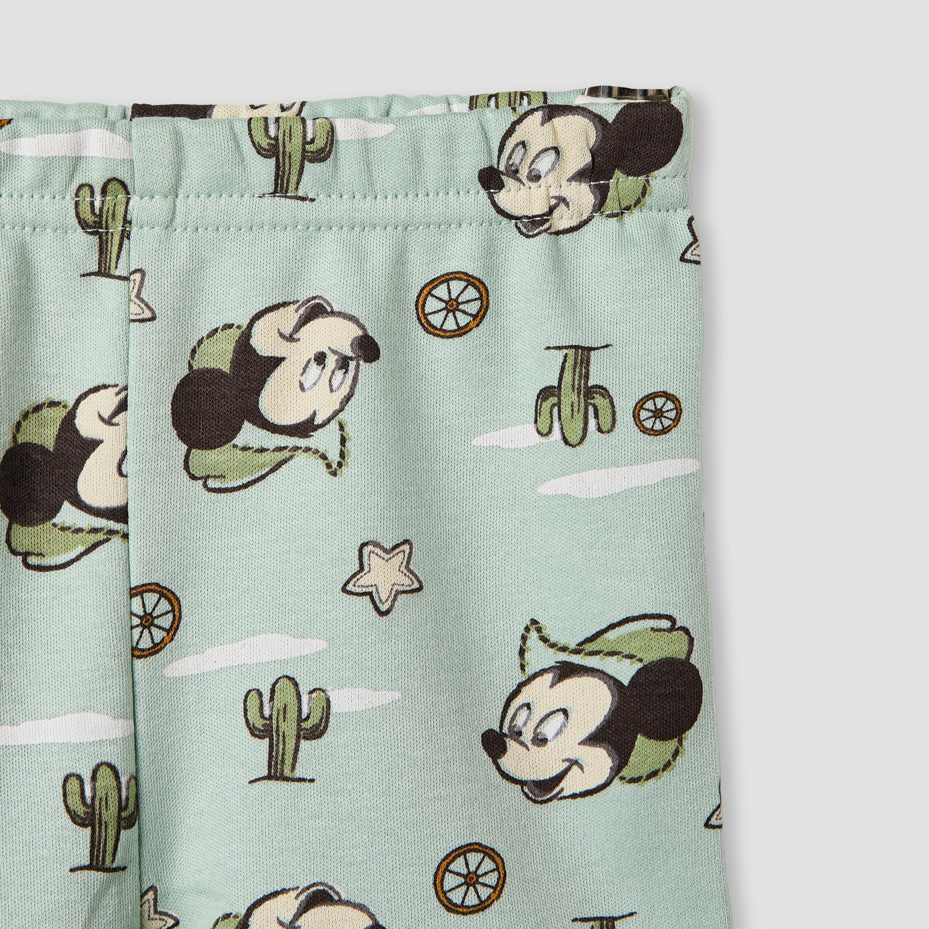 Disney Mickey Mouse Print T-shirt and Shorts Set