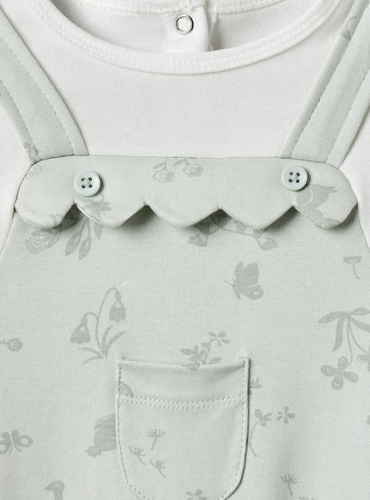 Juniors Cotton Crew Neck Long Sleeves Sleepsuit with Botanical Print-baby-girls-clothing-nightwear-sleepsuits-image-4