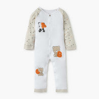 Juniors Printed Sleepsuit with Round Neck and Long Sleeves-undefined-image-1