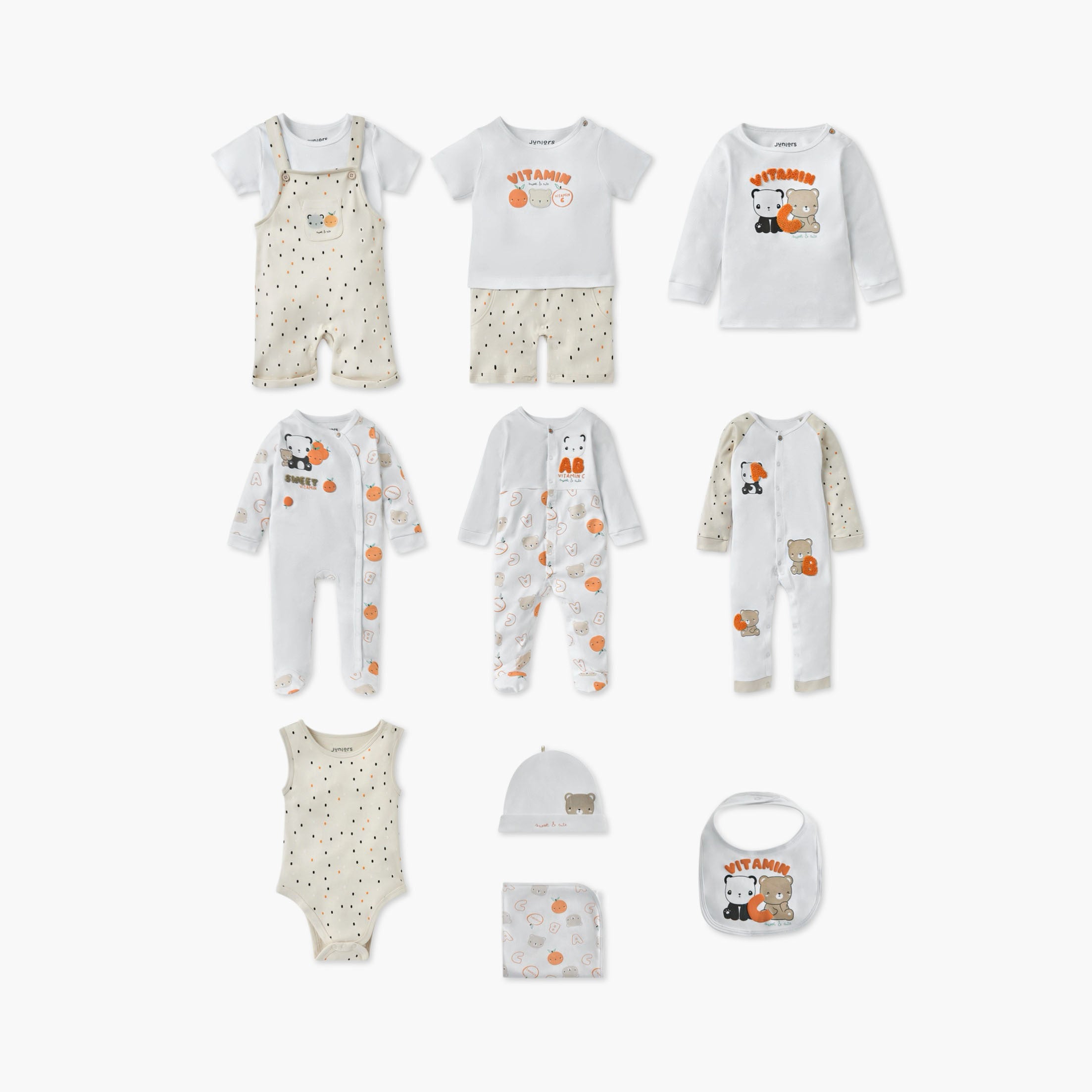 Juniors Bear Print Receiving Blanket - 70x70 cm