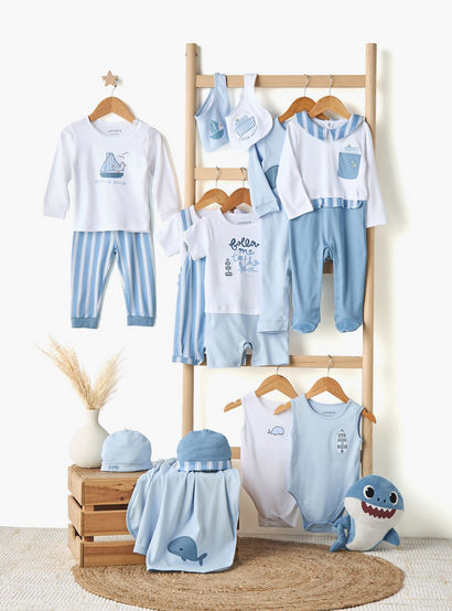 Juniors Whale Applique Sleepsuit with Round Neck-baby-boys-clothing-nightwear-sleepsuits-image-5