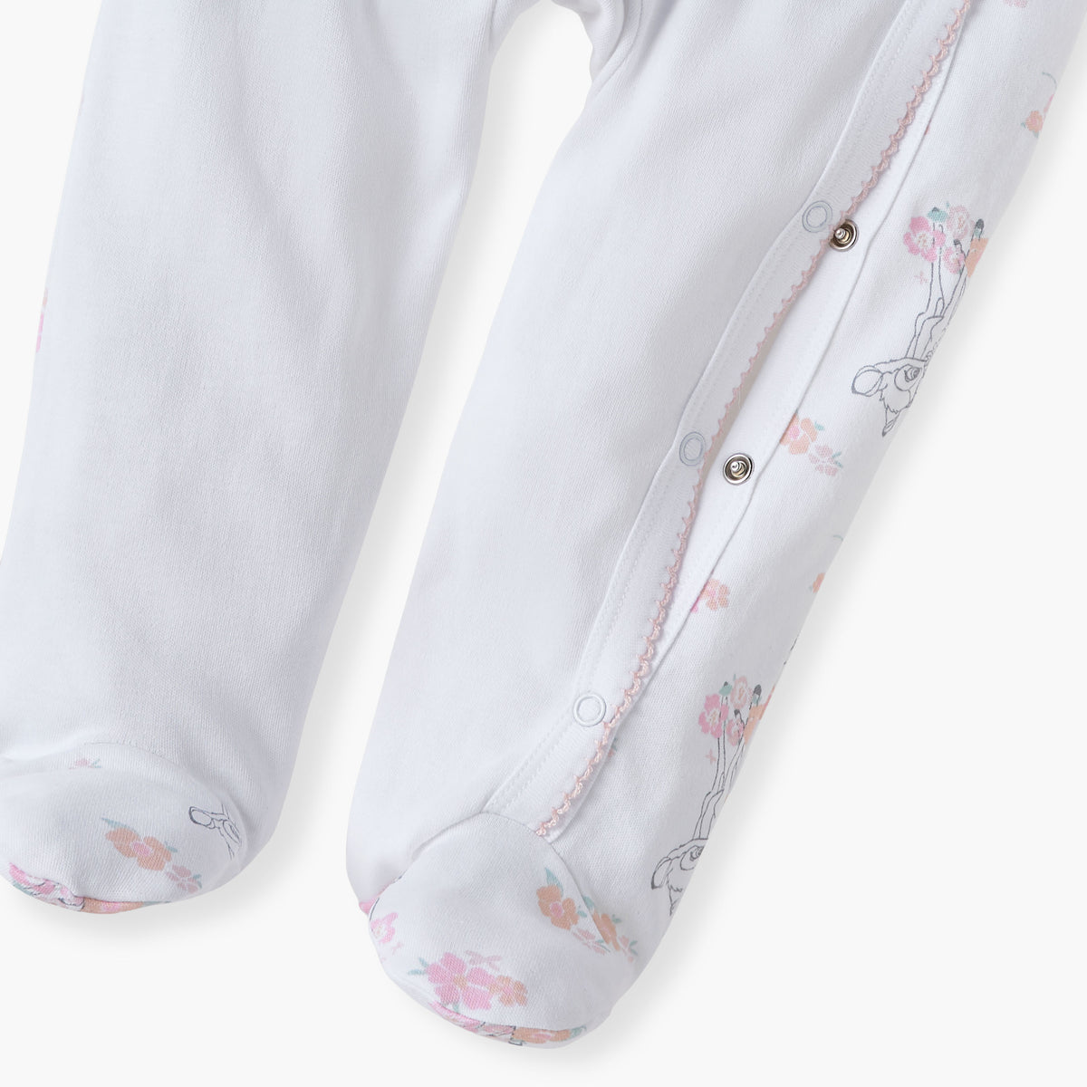 Disney All-Over Bambi Print Closed Feet Sleepsuit with Long Sleeves