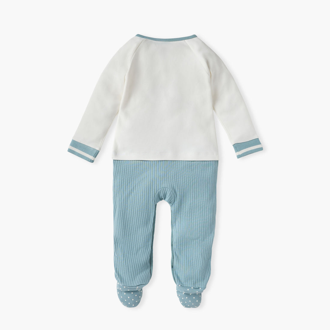 Disney Mickey Mouse Print Closed Feet Sleepsuit with Long Sleeves