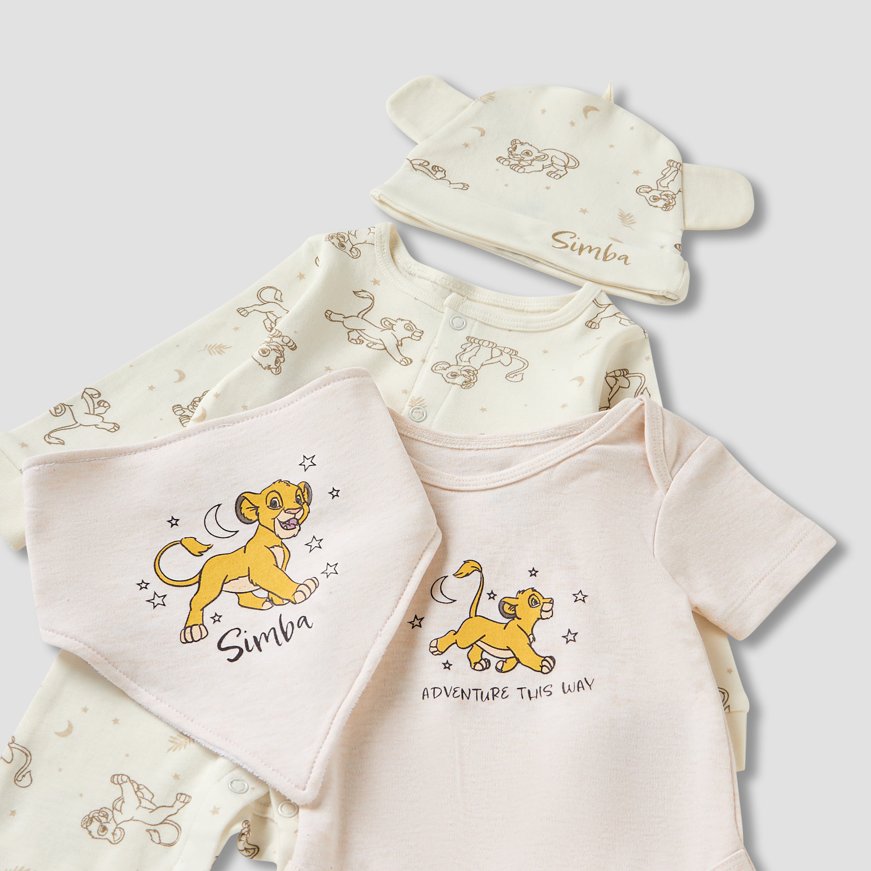 Disney 4-Piece Simba Print Clothing Gift Set