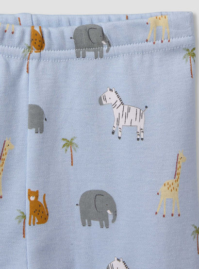 Pack of 3 Juniors Cotton Round Neck Long Sleeves Pyjama Set with Safari Print-baby-boys-clothing-nightwear-pyjamasets-image-11