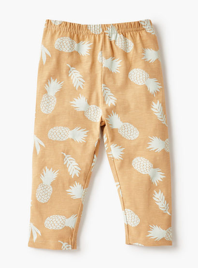 Juniors All-Over Pineapple Print T-shirt and Pyjama Set-baby-boys-clothing-nightwear-pyjamasets-image-3
