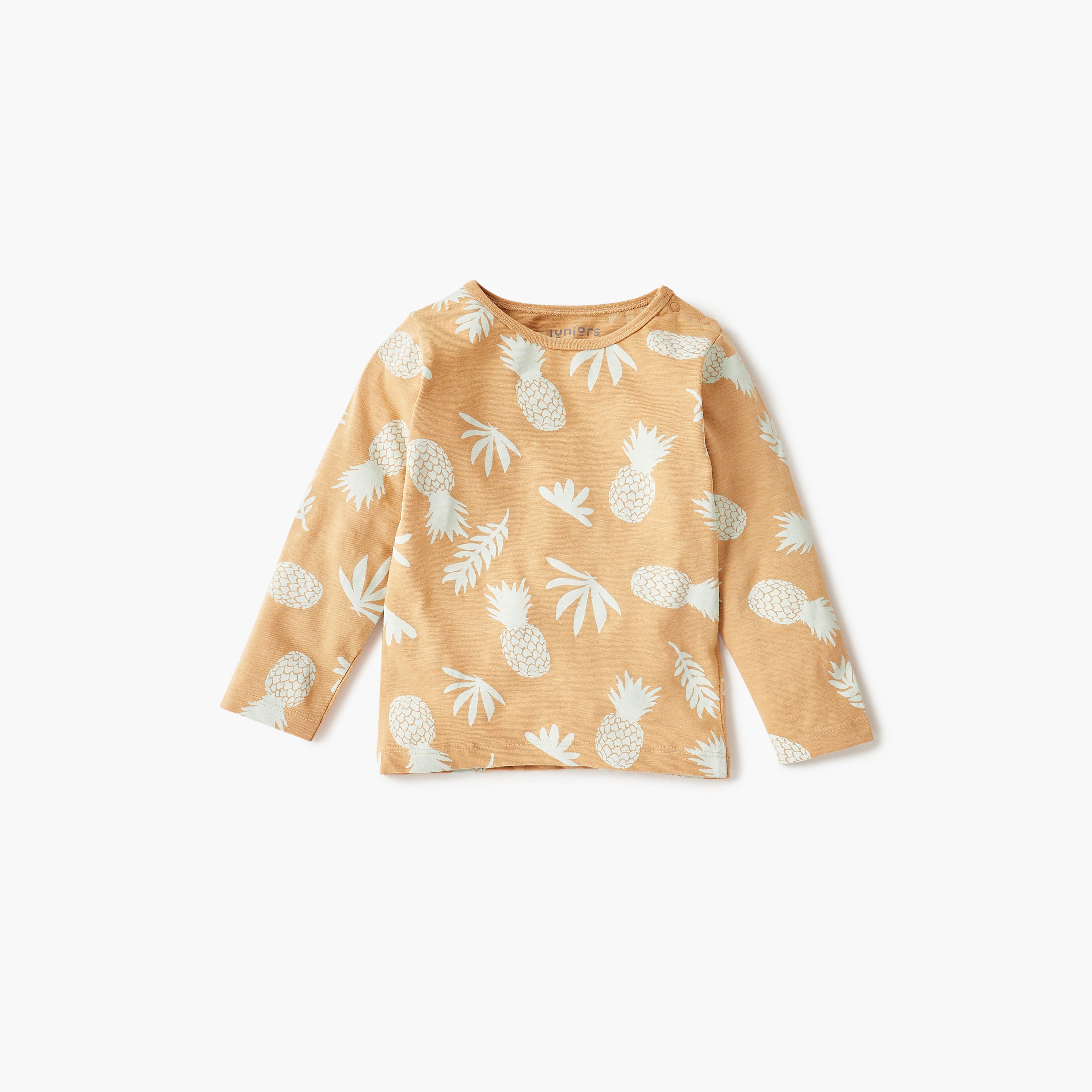 Juniors All-Over Pineapple Print T-shirt and Pyjama Set