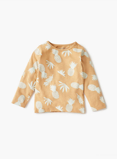 Juniors All-Over Pineapple Print T-shirt and Pyjama Set-baby-boys-clothing-nightwear-pyjamasets-image-6