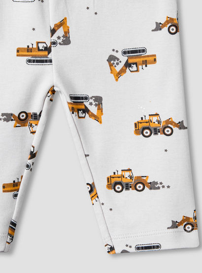 Juniors Cotton Crew Neck Short Sleeves Pyjama Set with Construction Print-baby-boys-clothing-nightwear-pyjamasets-image-8