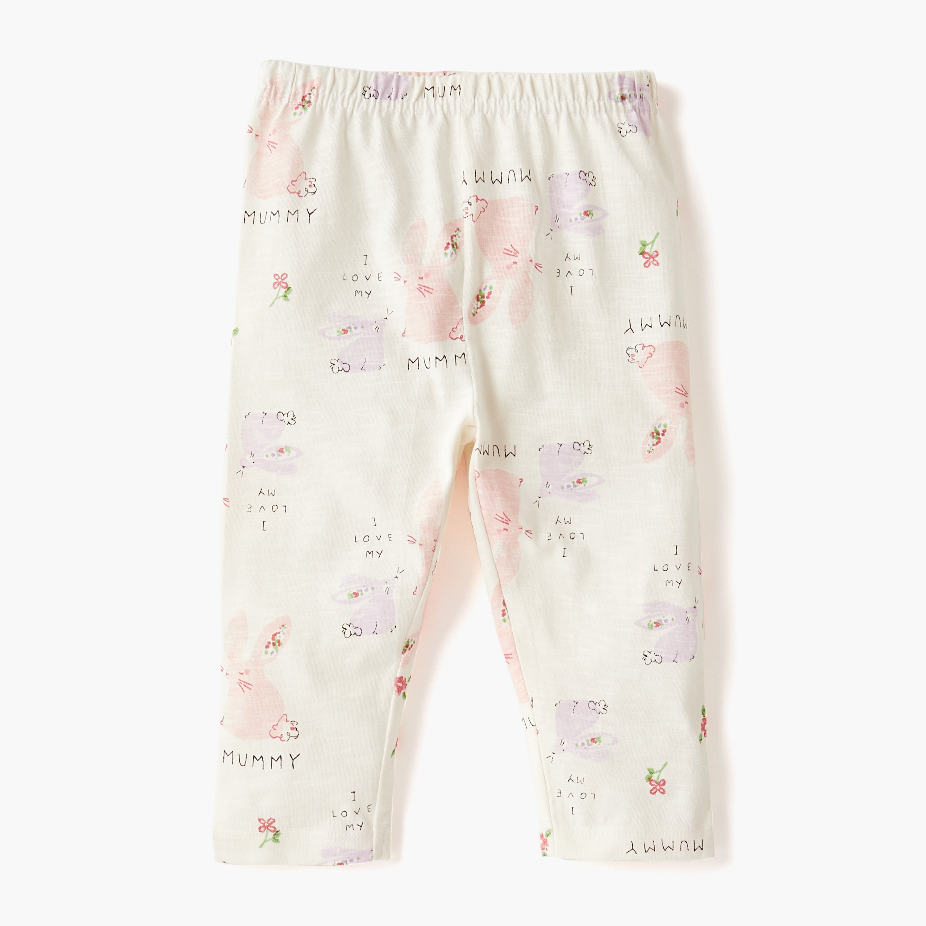 Juniors Pyjama Set with Bear Print - Cotton - Long Sleeves - Round Neck