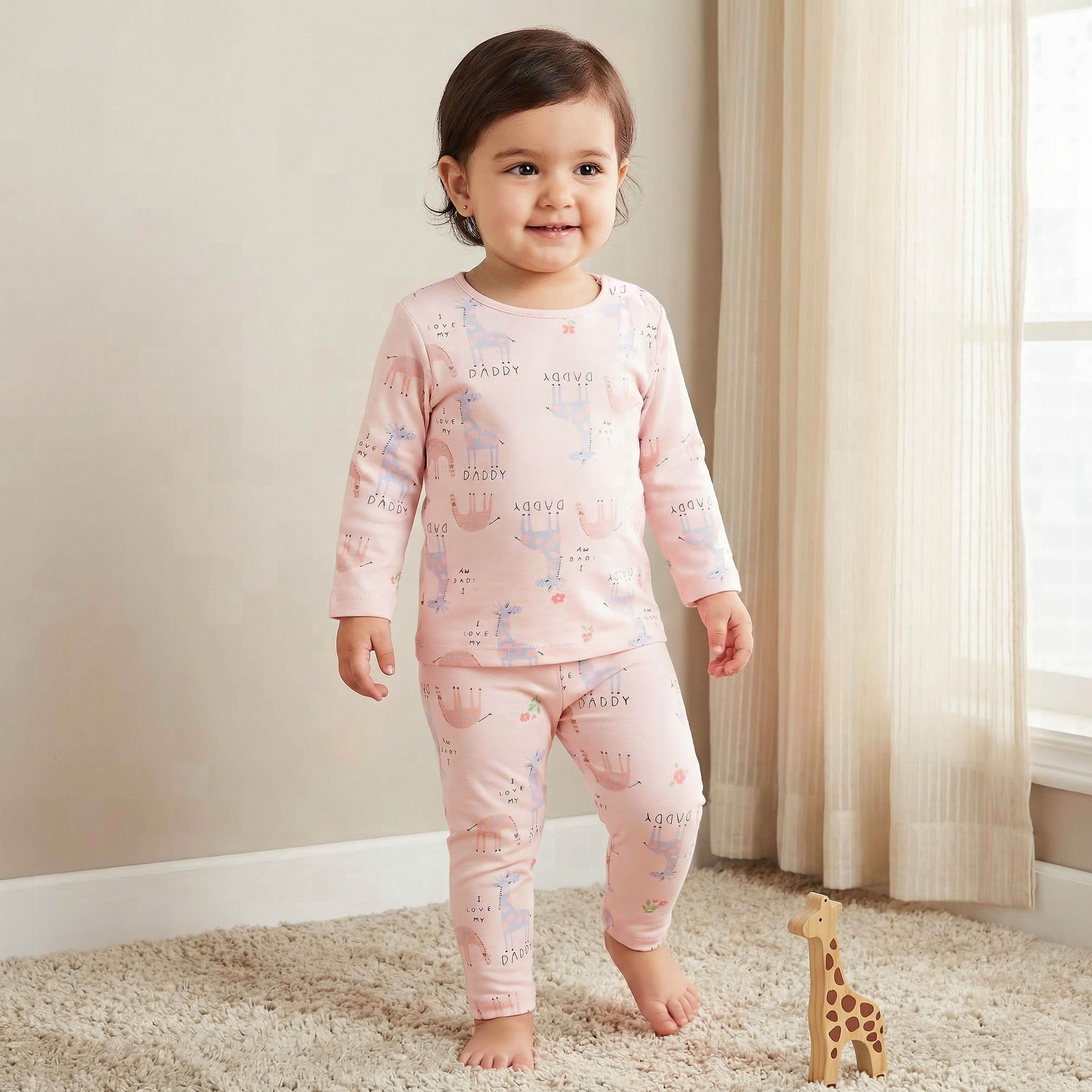 Juniors Bunny Print T-shirt and Pyjama Set