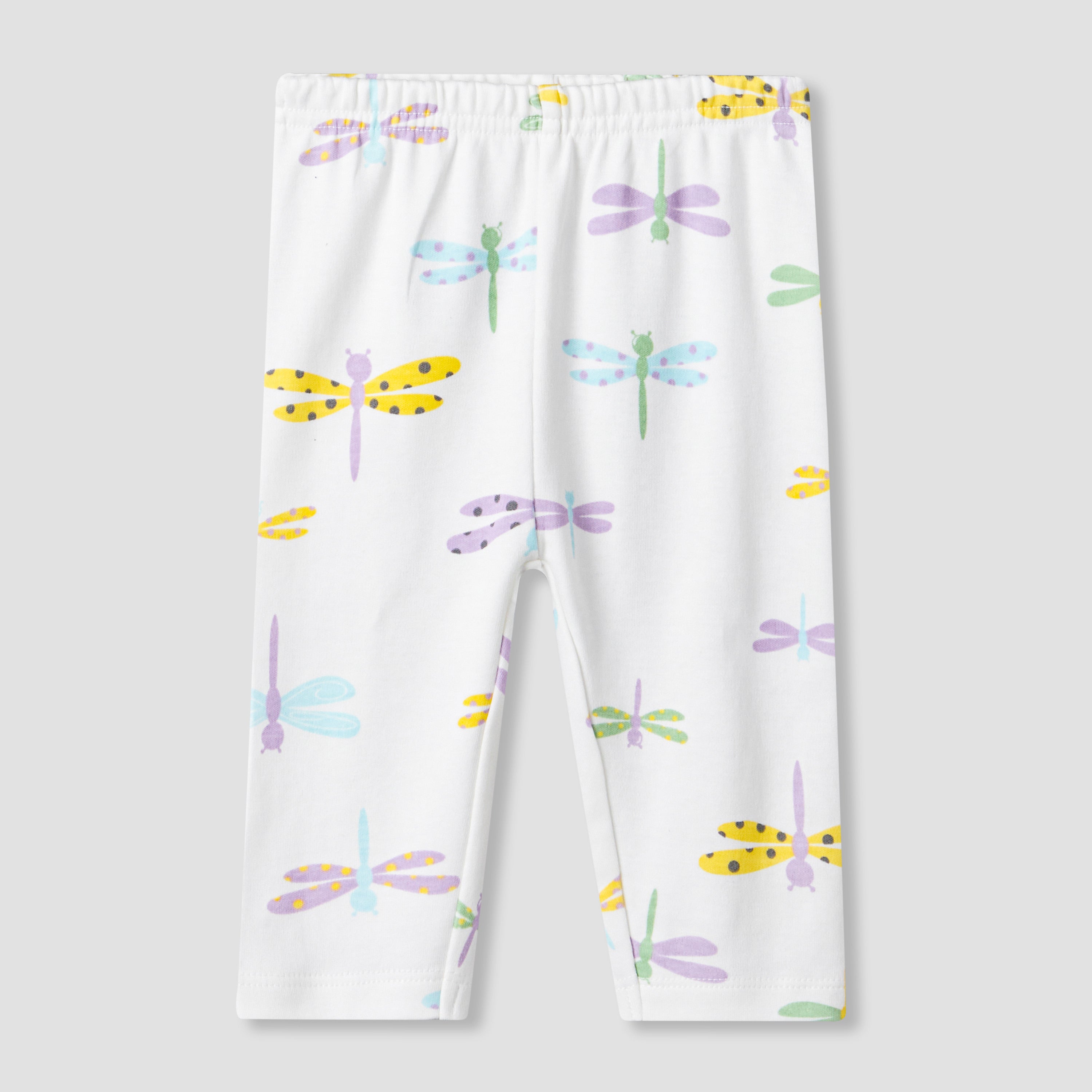 Juniors Cotton Round Neck Long Sleeve Pyjama Set with Dragonfly Print
